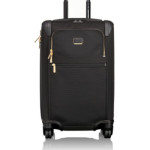 1. Alpha 2 4-Wheeled Carry-On with Gold Hardware